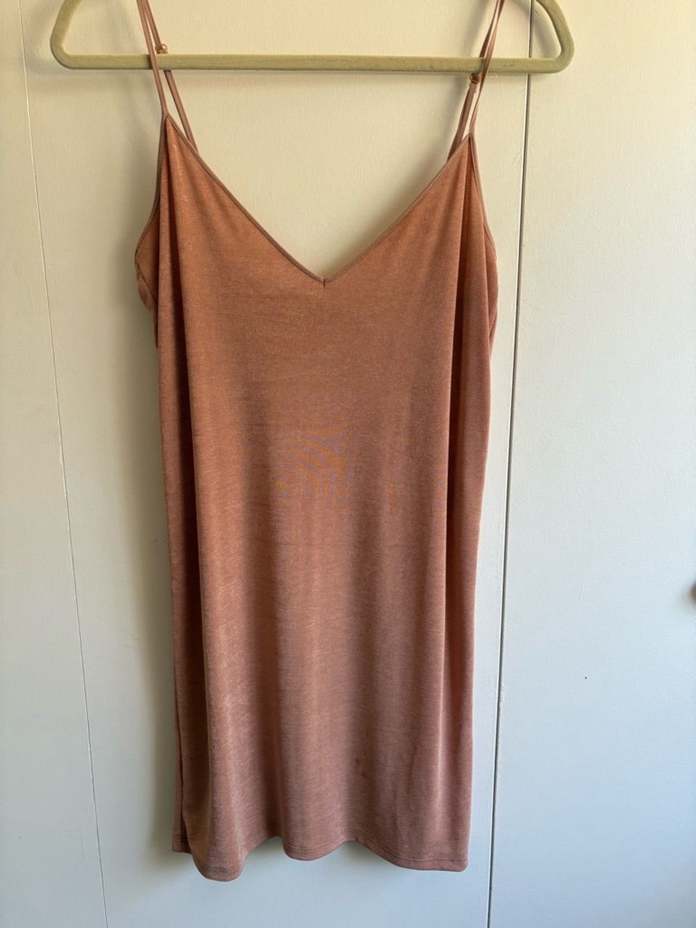 Zara Satin Slip Dress in Dusty Rose